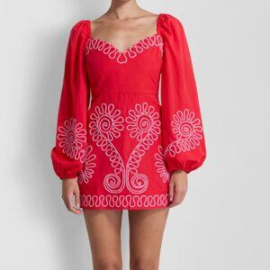 The Wolf Gang embroidered mini dress size small